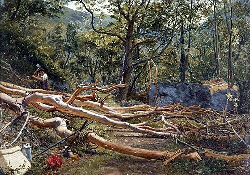 Felled Timber, 1875, Charles Napier Hemy