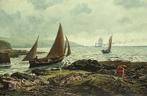 A Rocky Shore, 1878, Charles Napier Hemy