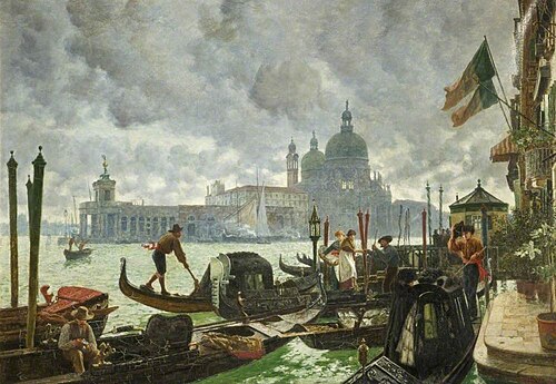 Grey Venice, 1885, Charles Napier Hemy