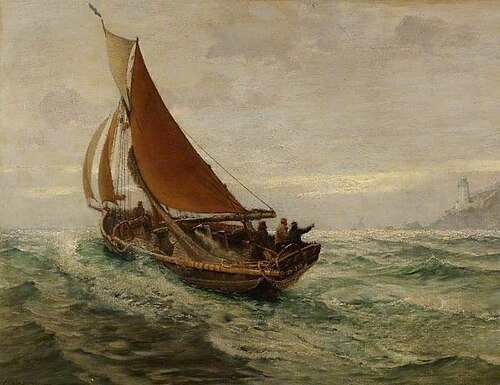 Daybreak at Sea, 1890, Charles Napier Hemy