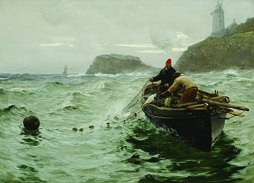 Along Shore Fisherman, 1890, Charles Napier Hemy