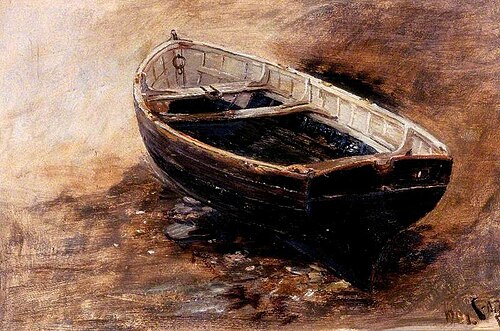 Study of a Dinghy, 1901, Charles Napier Hemy