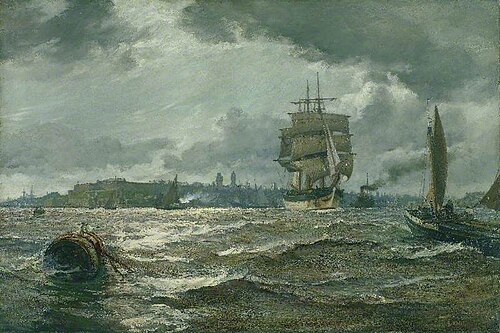 Plymouth, Devon, 1909, Charles Napier Hemy