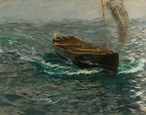 Study of a Sailing Dinghy, , Charles Napier Hemy