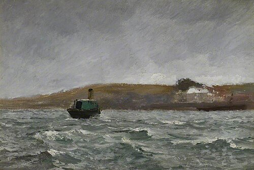 Seascape with a Tug, , Charles Napier Hemy