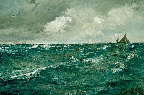 Seascape (A Westerly Wind), , Charles Napier Hemy