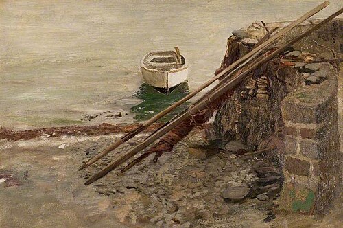 Study in a Harbour, , Charles Napier Hemy