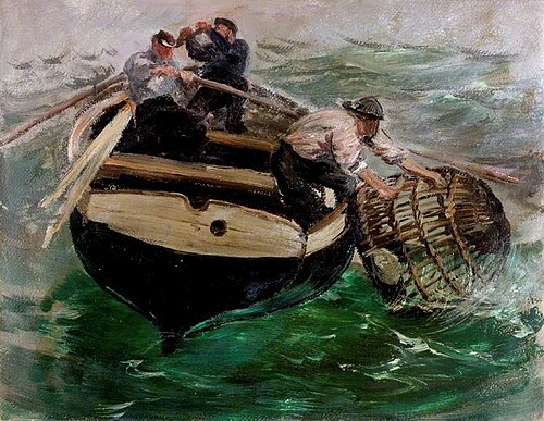 Hauling in Lobster Pots, , Charles Napier Hemy