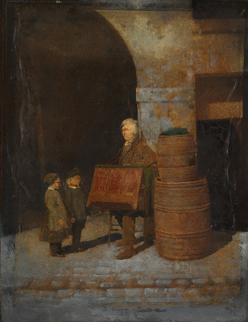 Le Joueur d'orgue barbarie, 1852, Charles Nègre
