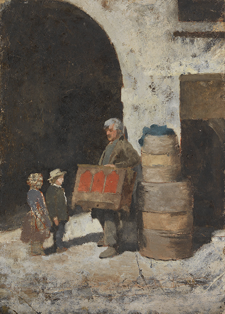 Le Joueur d'orgue barbarie, 1852, Charles Nègre