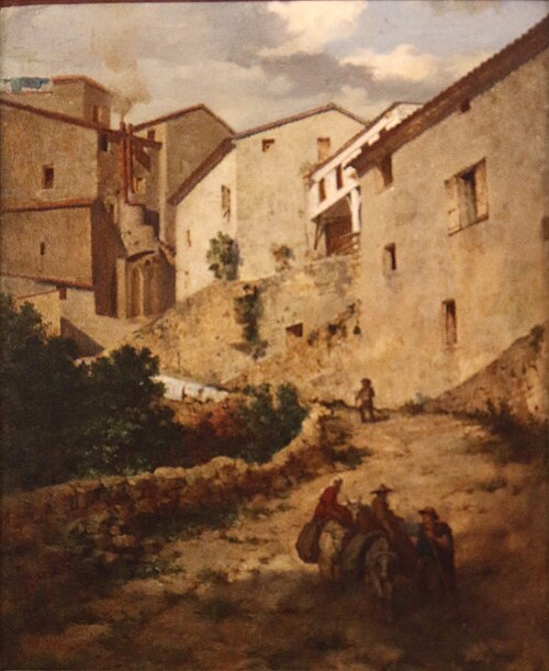 Le quartier des Moulins de Grasse., 1860, Charles Nègre