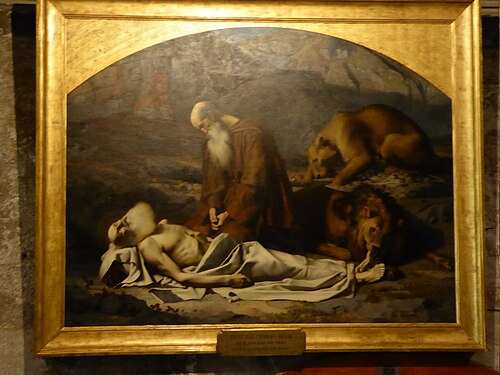 La Mort de saint Paul, premier ermite, , Charles Nègre
