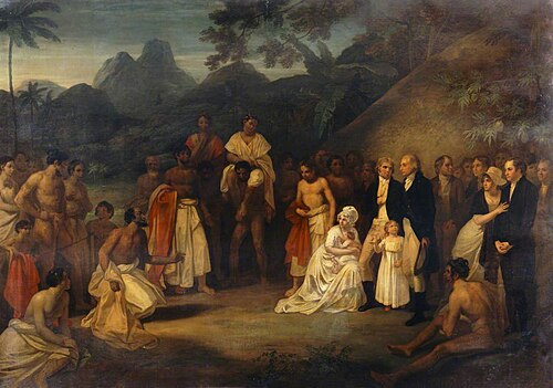 The Cession of Matavai (in Tahiti) to Captain James Wilson, 1798, Robert Smirke