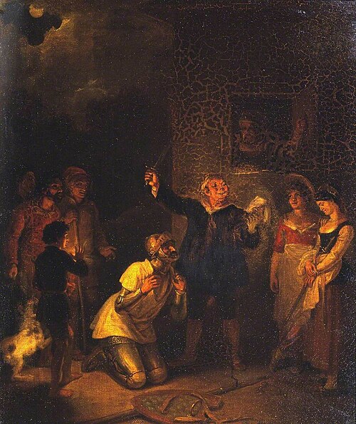 The Order of Knighthood Conferred on Don Quixote by the Inn Keeper, , Robert Smirke