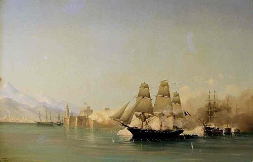 Bombardement de St Jean d'Ulloa, 1862, Chéri-François-Marguerite Dubr