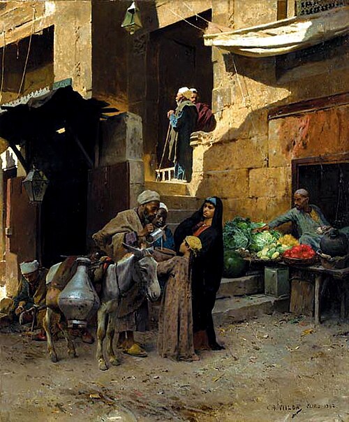 Inside the Souk, 1892, Charles Wilda