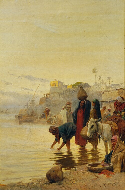 Washerwomen on the Nile, , Charles Wilda