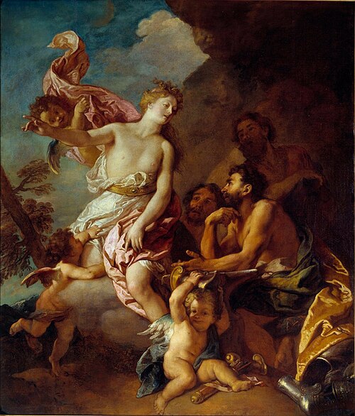 Vénus demandant à Vulcain des armes pour Enée., 1694, Charles de La Fosse