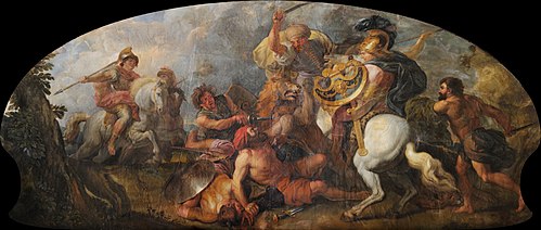 Alexandre le Grand à la chasse aux lions, 1672, Charles de La Fosse
