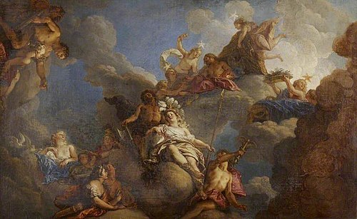 The Triumph of Minerva, 1707, Charles de La Fosse