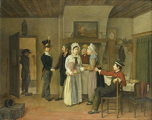 L'Adieu du soldat, 1828, Charles Van Beveren