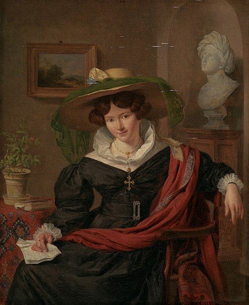 Portrait de Carolina Frederica Kerst, femme de Louis Royer, 1830, Charles Van Beveren