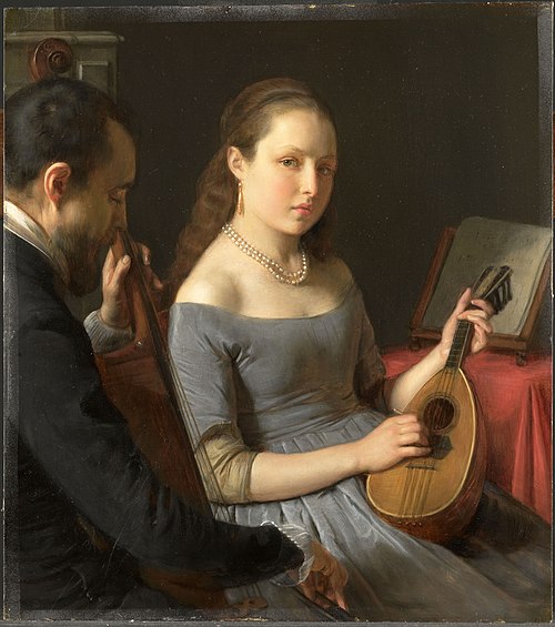 The Duet, 1850, Charles Van Beveren