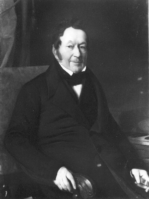 Portret van Carel Anton Fodor, vader van de stichter van Museum Fodor, 1840, Charles Van Beveren