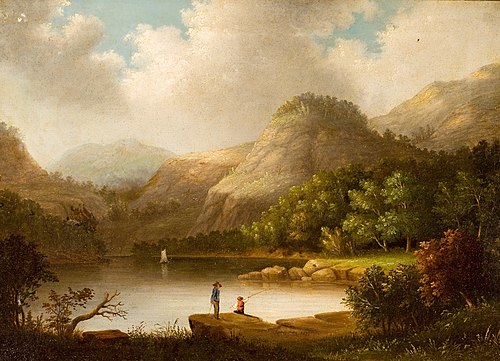 Fishing in Kentucky near Louisville, 1853, Robert Brammer
