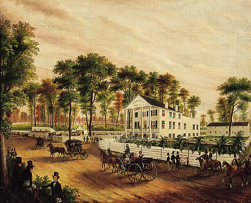 Oakland House and Race Course, 1840, Robert Brammer