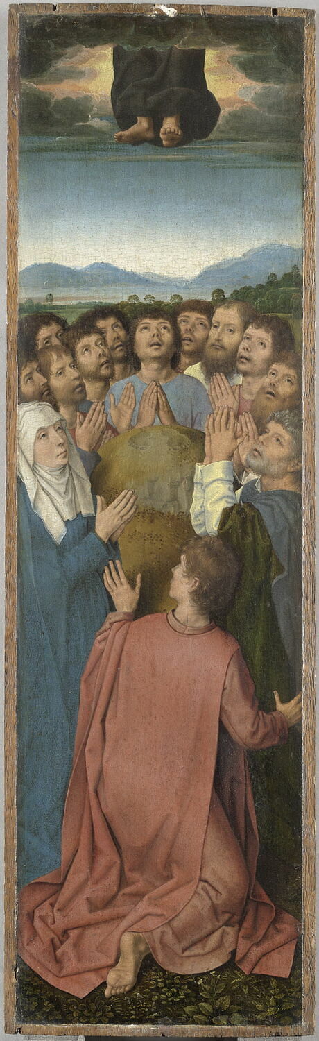 Triptyque de la Résurrection : L'Ascension du Christ, 1450, Hans Memling