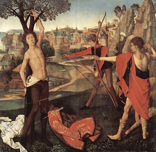 Le Martyre de saint Sébastien, 1475, Hans Memling