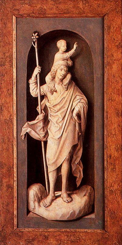 Saint Christopher, 1480, Hans Memling