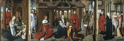 Triptyque de l'Adoration des mages, 1470, Hans Memling