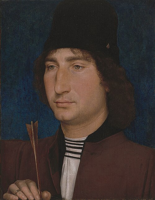 Portrait of a Man with an Arrow, 1478, Hans Memling