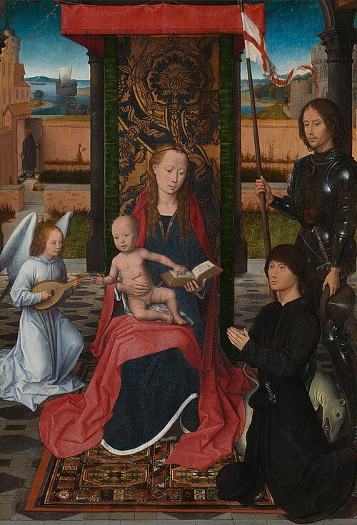 The Virgin and Child with an Angel, 1480, Hans Memling