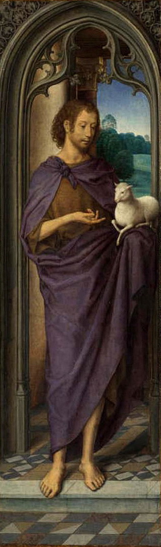Two Panels from a Triptych, , Hans Memling