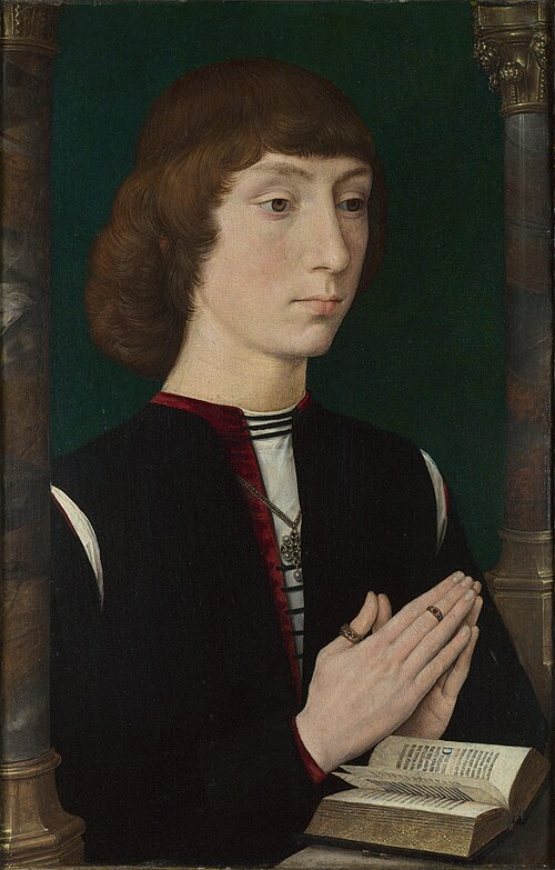 A Young Man at Prayer, 1475, Hans Memling