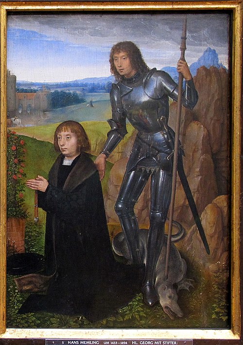 St. George with Donor., 1480, Hans Memling