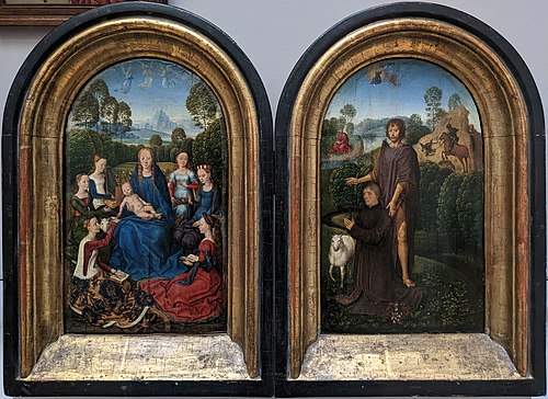 diptyque de Jean du Cellier, 1490, Hans Memling
