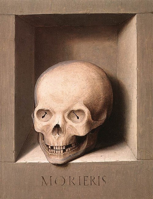 Death; reverse side of St. John, 1470, Hans Memling