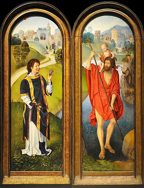Saint Christopher, 1480, Hans Memling