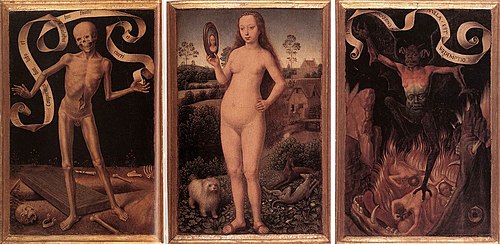 Triptyque de la Vanité terrestre, 1485, Hans Memling
