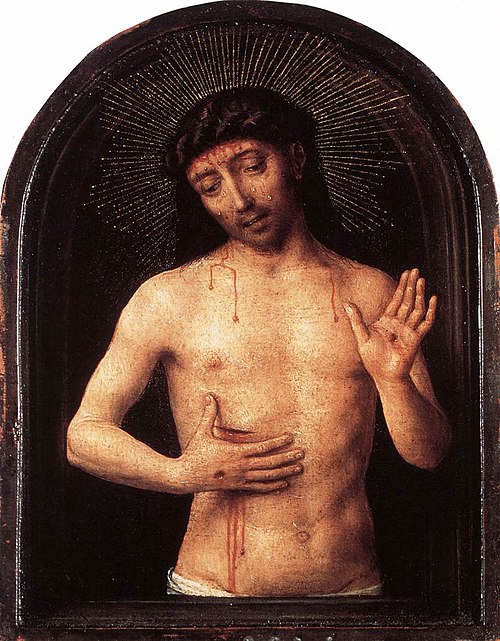 Man of sorrows, 1490, Hans Memling
