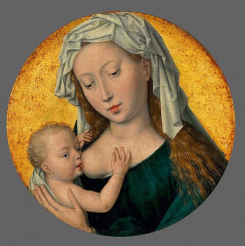 Vierge allaitant l'Enfant Jésus, 1488, Hans Memling