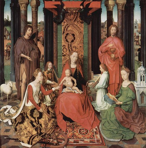 Le Mariage mystique de sainte Catherine, 1474, Hans Memling