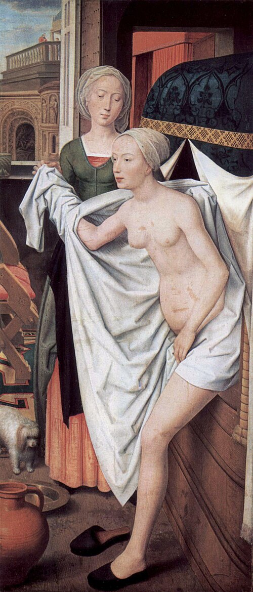 Bethsabée au bain, 1485, Hans Memling