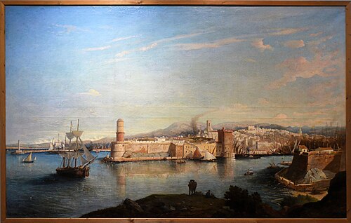 Port de Marseille, 1850, Auguste-Louis-Gabriel Leconte de Roujou