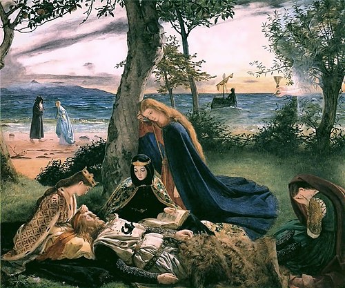 The Death of King Arthur, 1860, James Archer