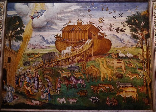 Noah's ark, 1556, Aurelio Luini